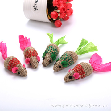 Cats toys products sisal cat toy mouse